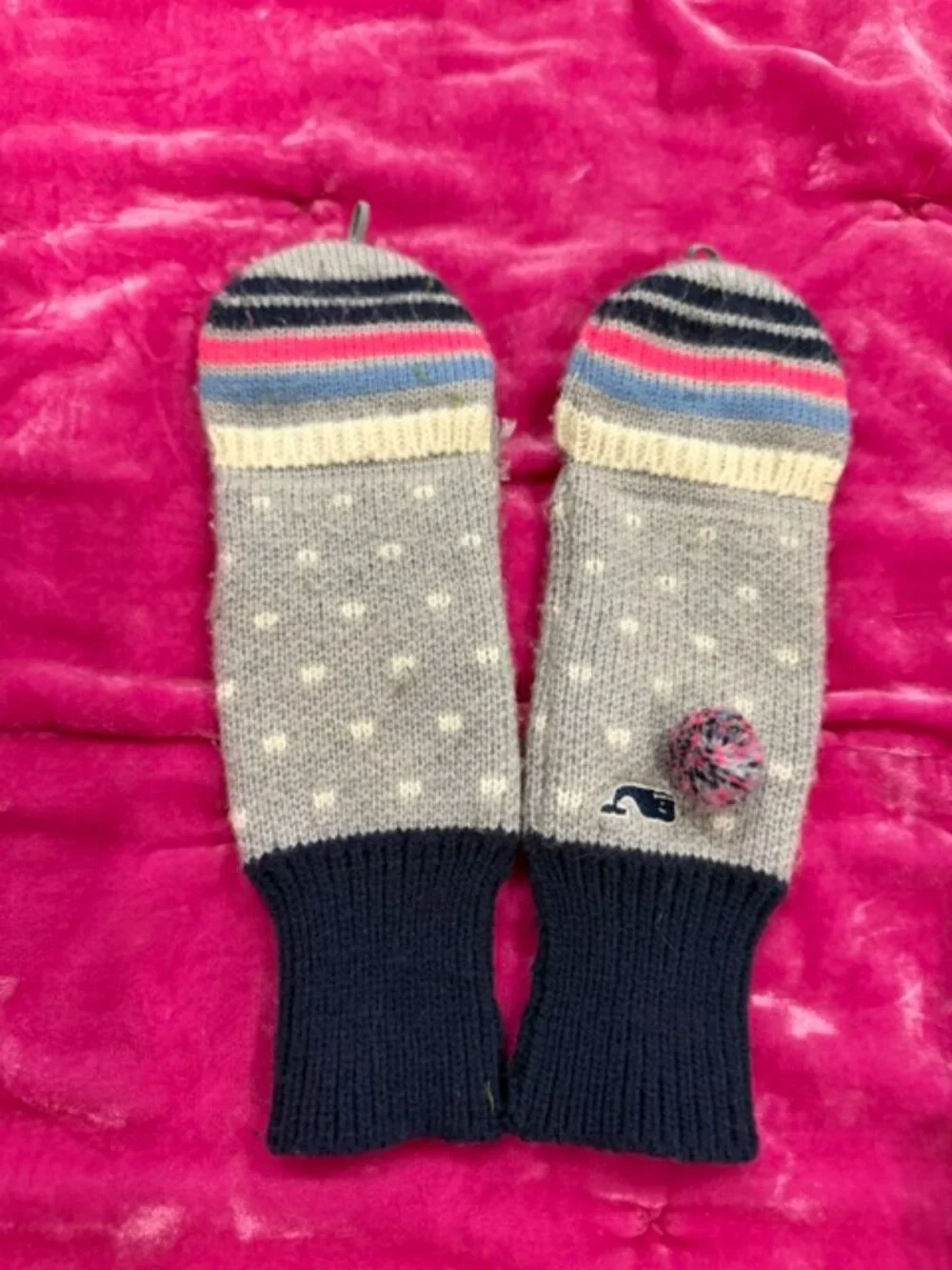 Vineyard Vines Girls Scarf, Beanie & Mittens Set